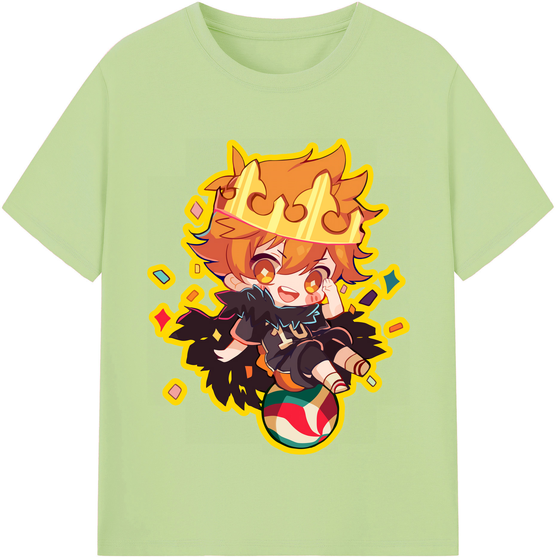 （画像用） ハイキュー!! Haikyu!! 綿100％半袖Tシャツ（フロントプリント）